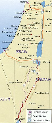 قناة البحر الاحمر البحر الميت جزء من الخطه اوزيس