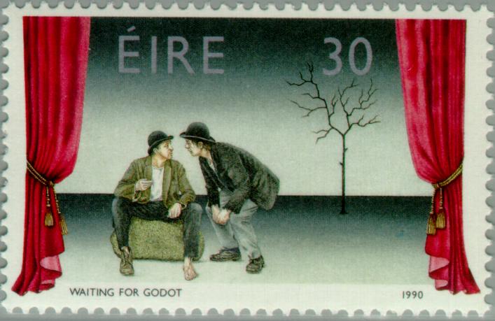 [1990+Irish+postage+stamp+showing+scene+from+Beckett's+play+Waiting+for+Godot.jpg]
