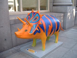 Swinosaurus, in front of United Way.