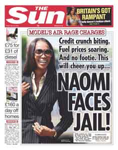 Murdoch SUN, London Friday 30 May 2008