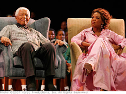Oprah and Nelson Mandela on Opening Day