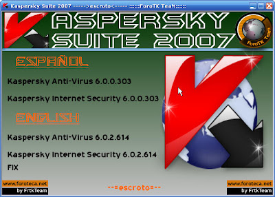 Karpersky un buen Antivirus. Kaspersky+suite