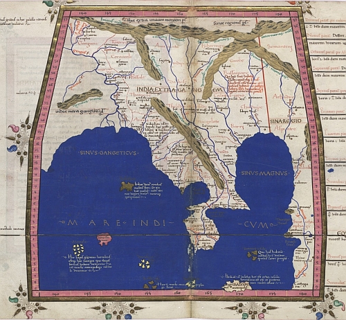 Ptolemy map of South East Asia 1467