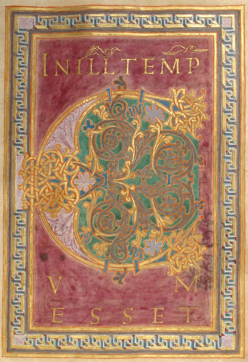 German illuminated manuscript - gospels (letter C)