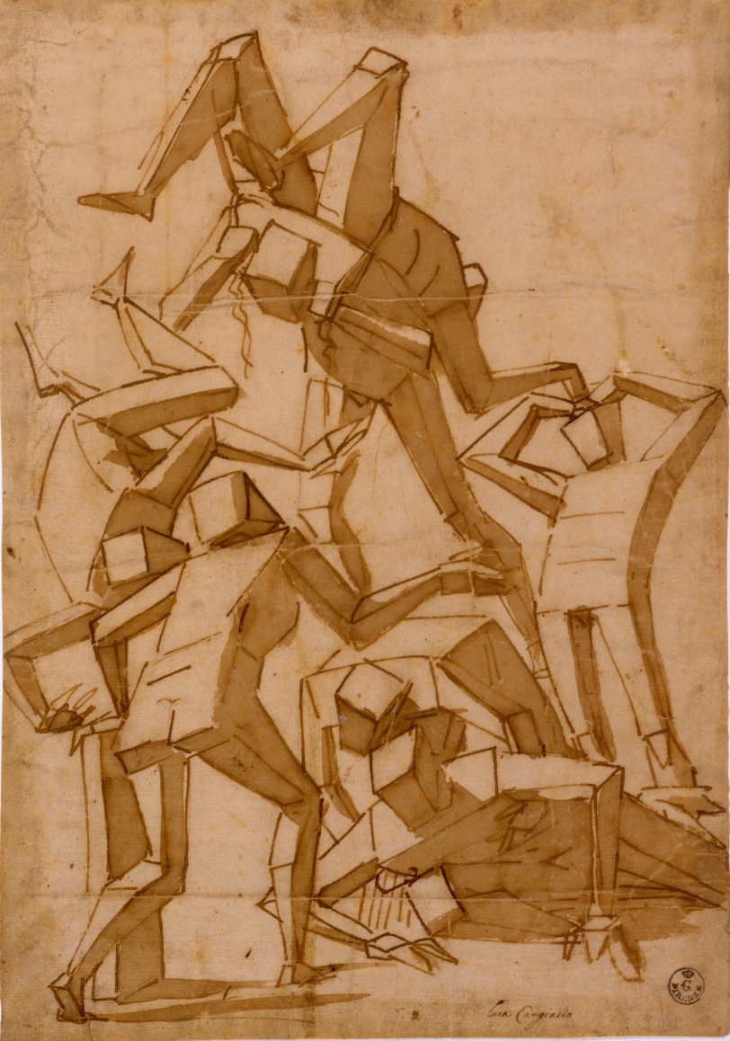 Luca Cambiaso 16th century surreal drawing