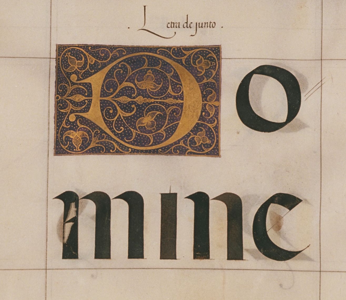 medieval calligraphy - letra de junto