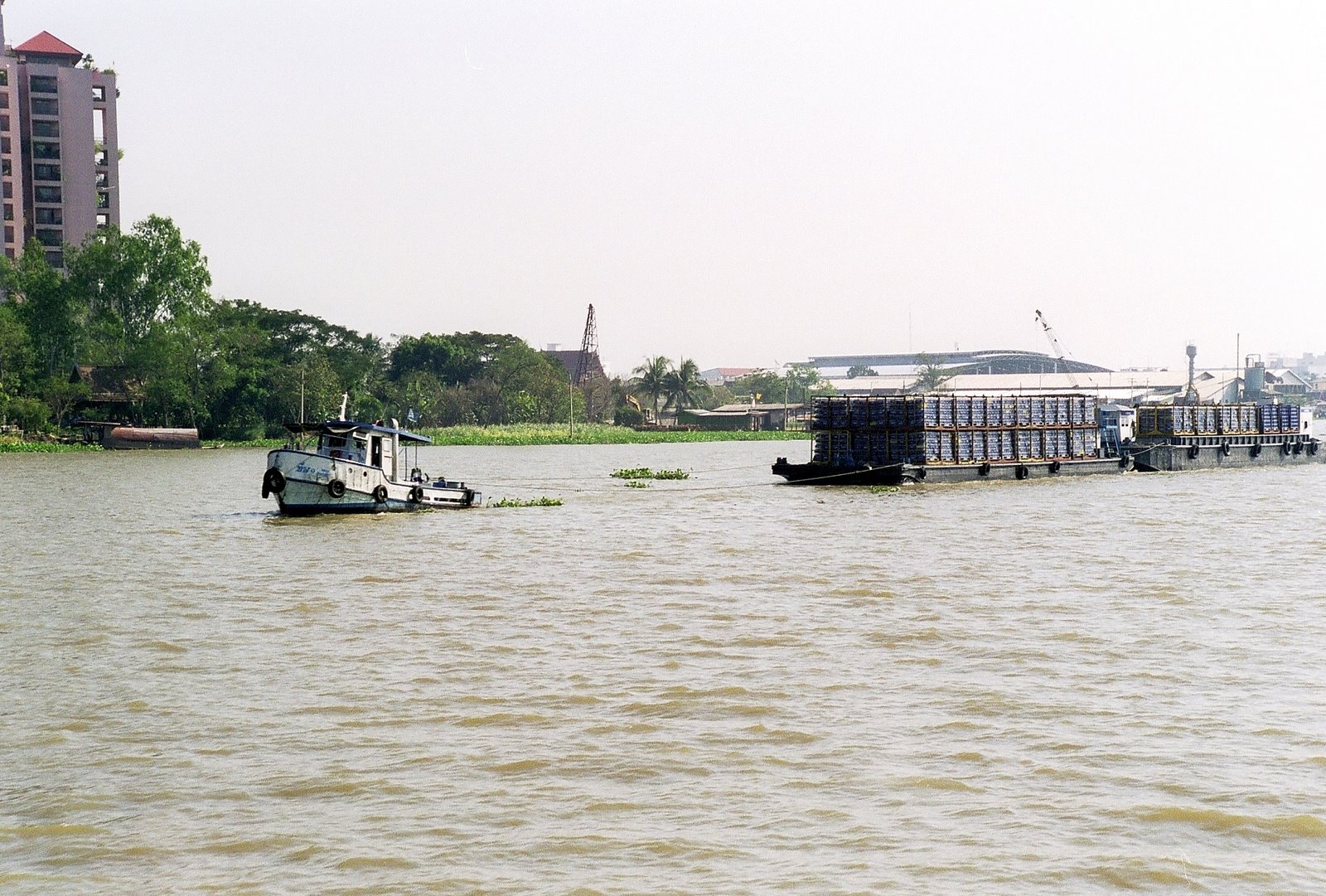 The Chao Phraya River beside Bangkok Thailand