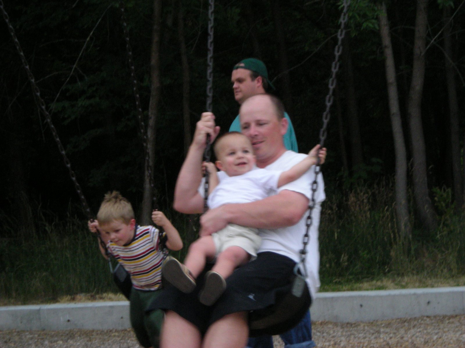 Micah & Daddy Swinging