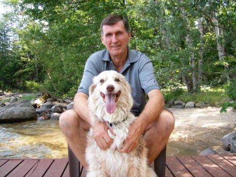 Fred and "Lady", the Australian Shepherd Dog