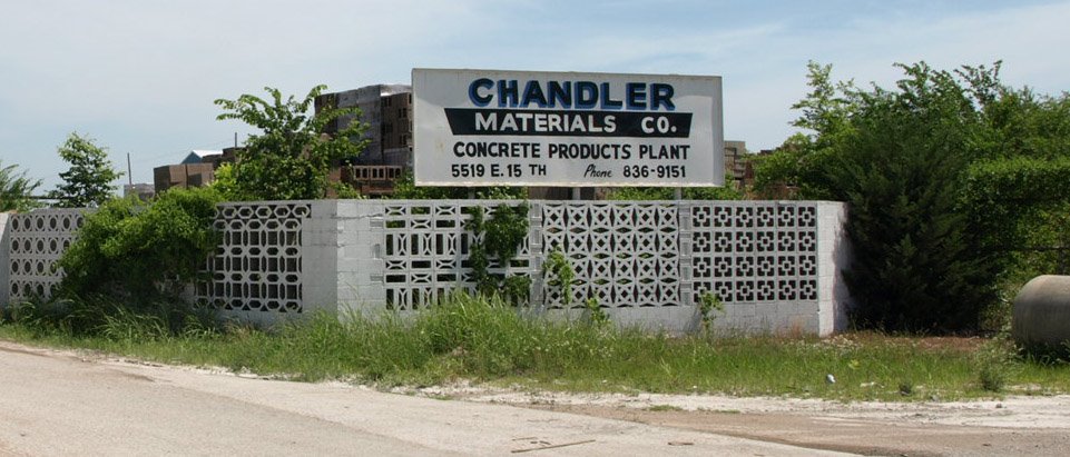 The entrance to Chandler Materials on 15th Street