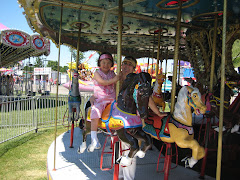 Esther and Ya-ya on the Merry-go-round