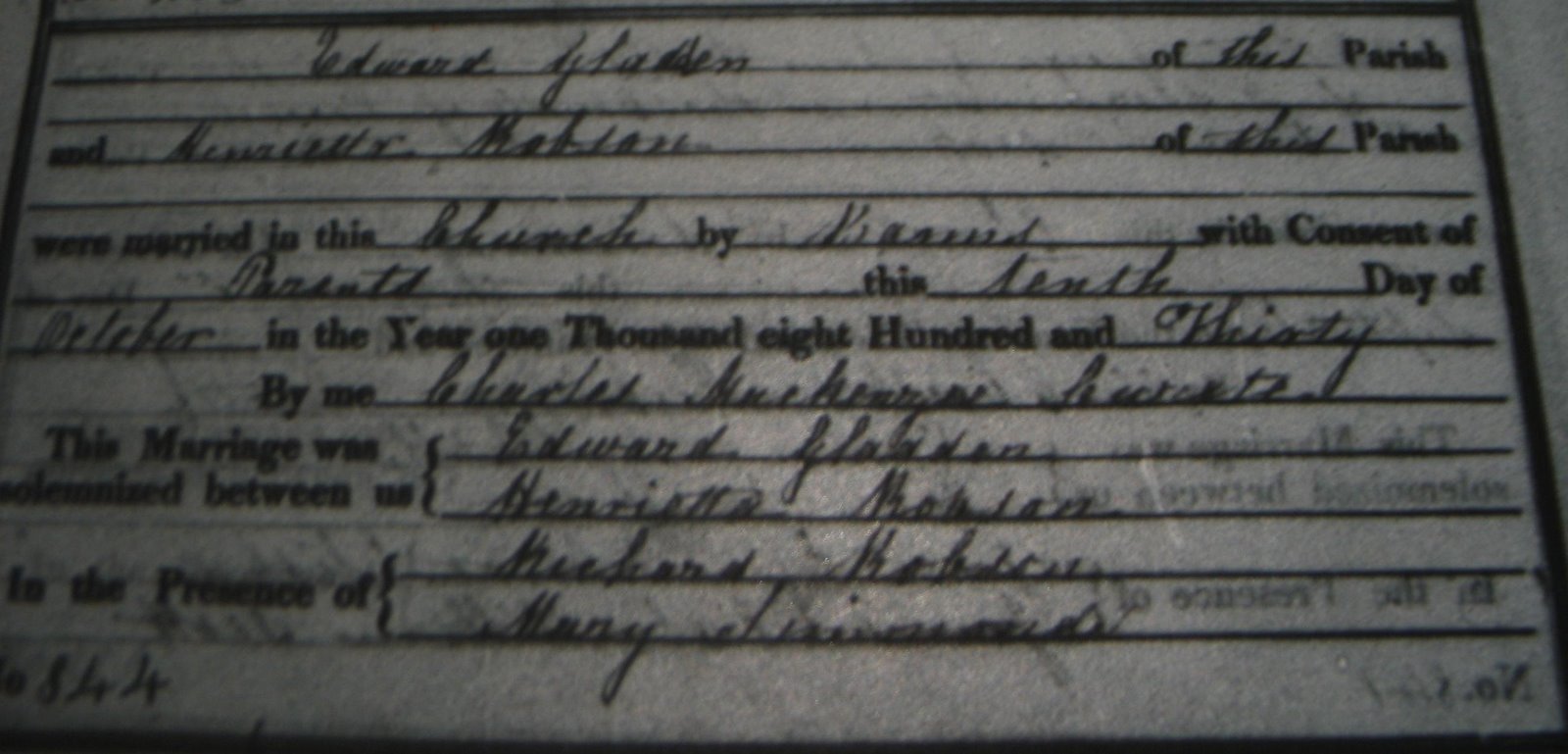 [1830-10-10+-+Closeup+-+Gladden,+Edward+Mansfield+-+Marriage+Record+to+Henrietta+Robson.jpg]