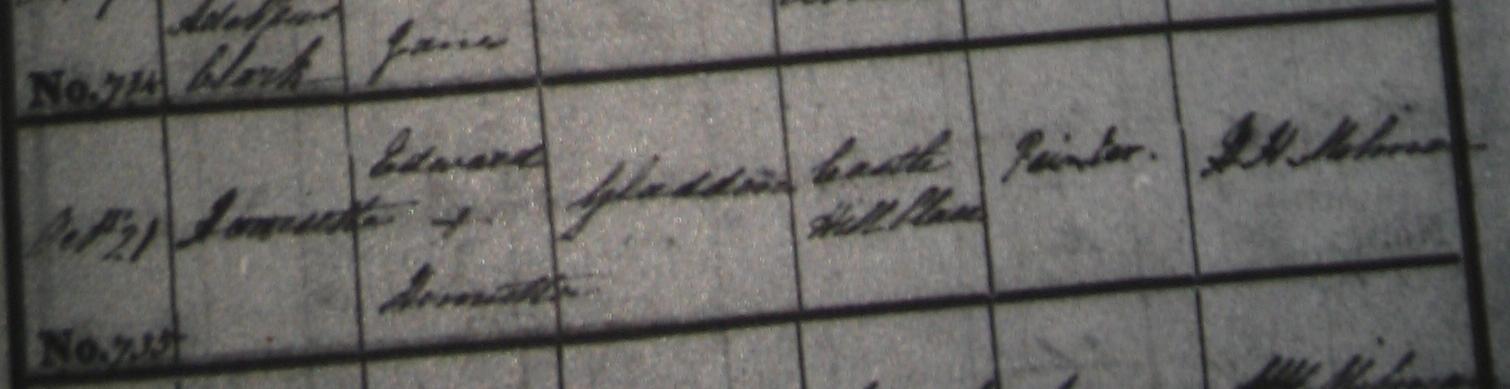 [1832-10-21+-+Closeup+-+Gladden,+Henrietta+-+Birth+Record+to+Edward+Gladden.jpg]