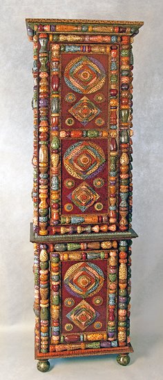 ornate chimney cabinet