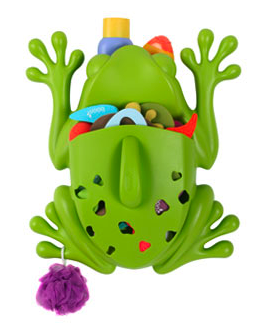 frog bath toy organizer