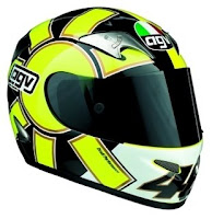Helmet that use by valentino rossi on motogp