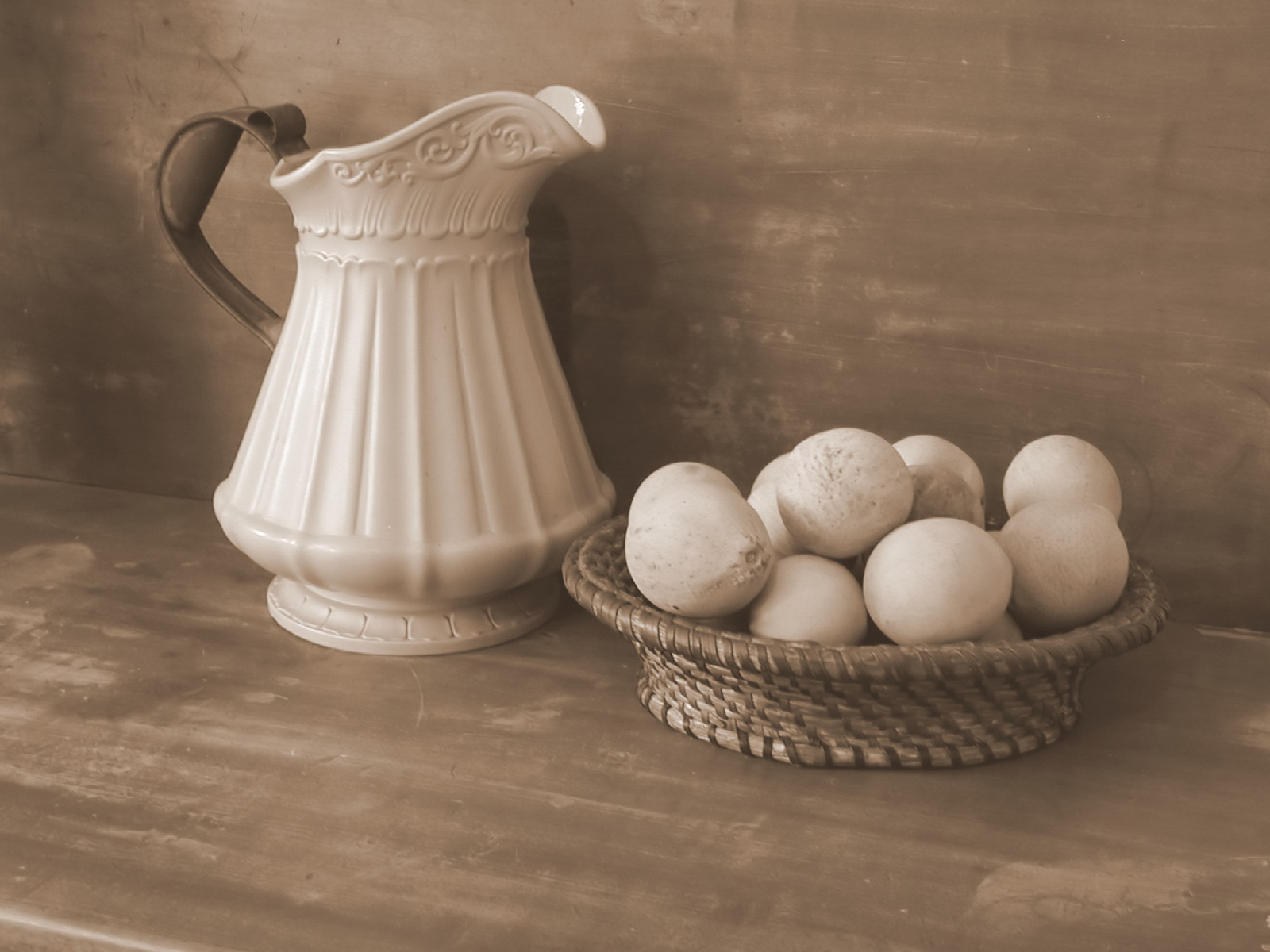 [Still+Life+Pitcher+and+fruit+Sepia_filtered.jpg]