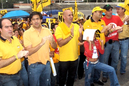 Con Julio Borges, Carlos Ocariz, Henrique Capriles y otros justicieros