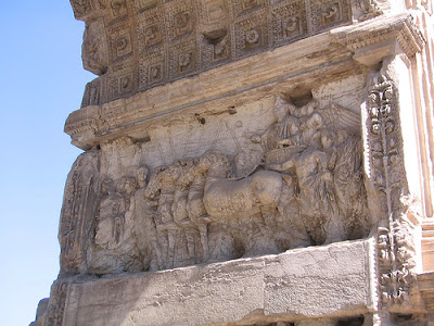 Arch of Titus close up