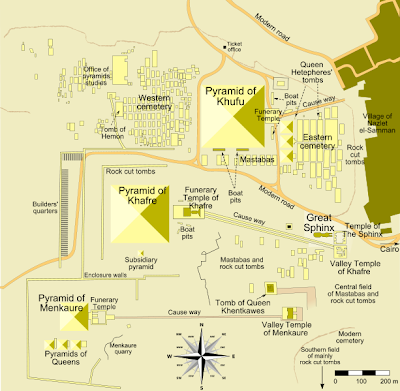 Map of the Giza Pyramid Complex