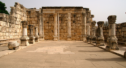 A look inside the famous synagogue of Capernaum