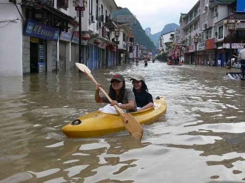 Kanoe a Yangshuo