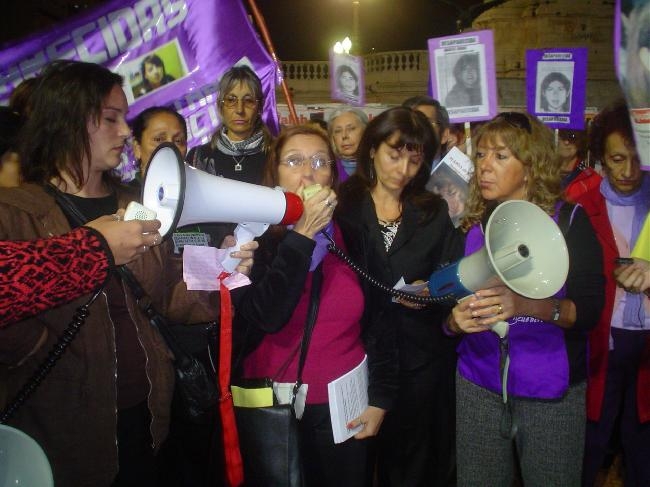 Acción de feministas argentinas contra el Tráfico de Mujeres