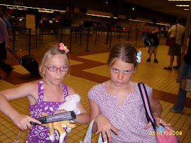Hannah and I at the airport in Hawaii when we were going home