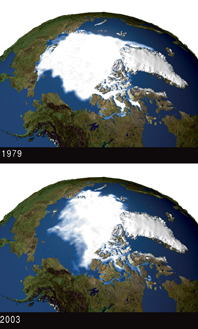 Le réchauffement dans l'Arctique