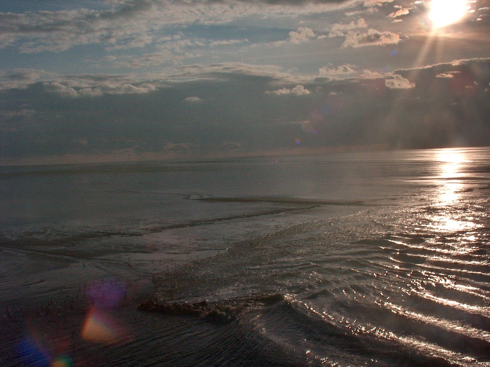Waddenzee tussen Ameland en vasteland, 29 augustus 2007 ongeveer 19.00 uur