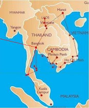 Reiseroute South East Asia