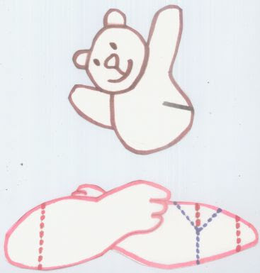Como hacer una tarjeta pop-up de abrazo de oso de peluche