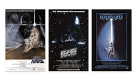 View the posters for the original Star Wars trology
