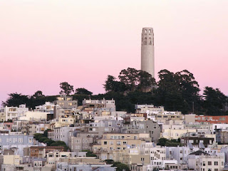 DUVAR KAITLARI Coit+Tower+and+Telegraph+Hill+at+Twilight,+San+Francisco,+California-724847