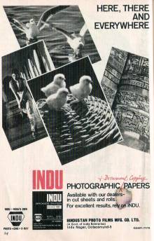 Old Ad of Indu photographic paper