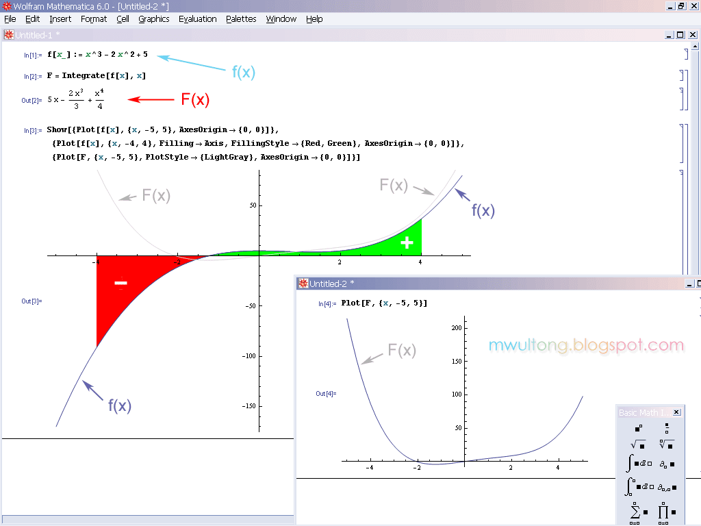 Mathematica Integrate, Integral