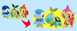Shiny Piplup Pokemon figure Takara Tomy monster Collection Promotion