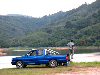 Admiring the views at Bang Wad Reservoir