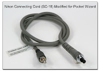 Nikon Connecting Cord (SC-18) Modified for Pocket Wizard Sync