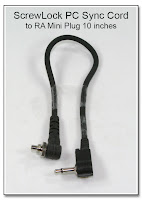ScrewLock PC Sync Cord to RA Mini Plug