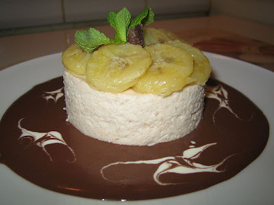 recettes dessert Délice de bananes et son coulis de chocolat