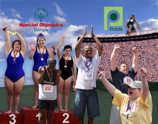 Special Olympics Atlanta recognition award by digital artist Nancy Gershman