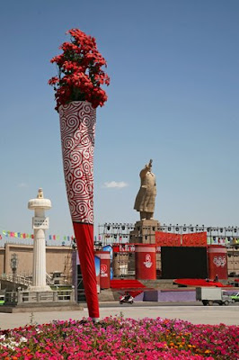 Olympic Torch in Kashgar Xinjiang, China