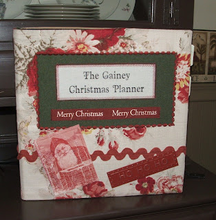quilter's Christmas notebook