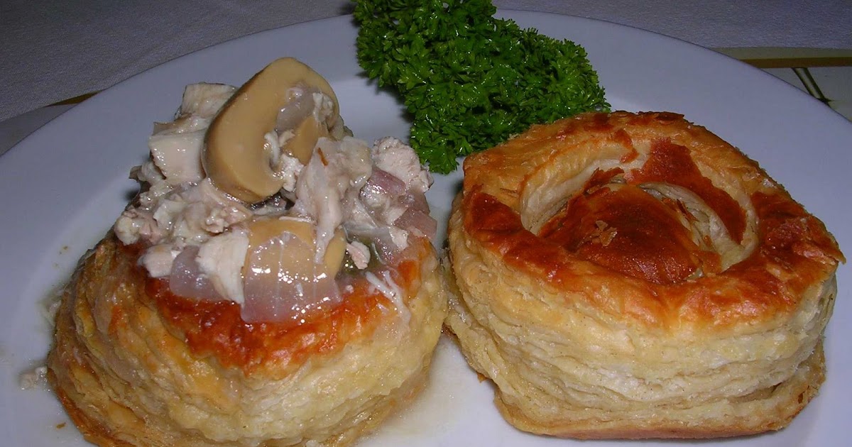 No-fuss recipes: Pastetchen / Vol-au-vent with chicken and mushrooms