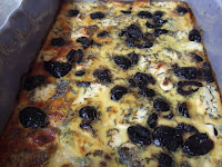 recettes entrees Frittata de chèvre frais aux olives noires