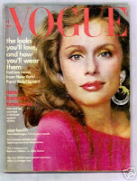 Vogue magazine cover of Lauren Hutton