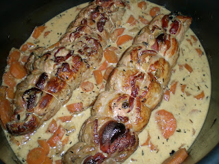 recettes plats Filet mignon de porc aux pruneaux et bacon