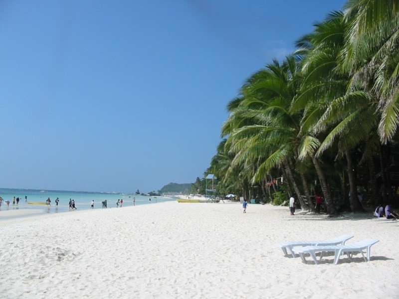 Strand auf Boracay, Philippinen - der berühmte White Beach